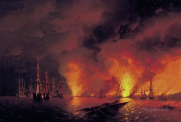 海戦 Painting - シノプ海戦の戦い